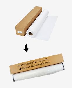 इको-सॉल्वेंट और लेटेक्स प्रिंटिंग इंकजेट पॉलीकॉटन कैनवास फाइन टेक्सचर ग्लॉसी सरफेस 380 ग्राम 3