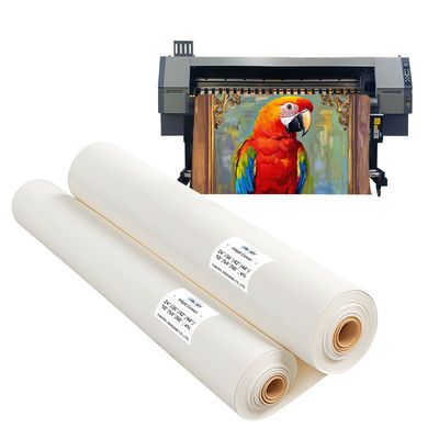 चमकदार शुद्ध कपास कैनवास रोल 360gsm Epson प्रिंटर के लिए पानी आधारित स्याही